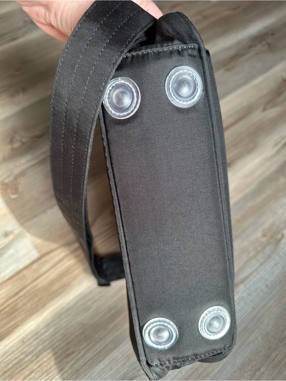 lug Black Quilted Cross Body Bag - Picture 11 of 11